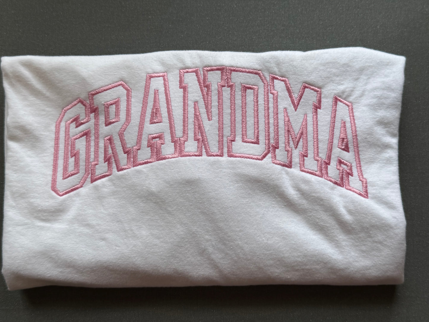 Embroidered Grandma short sleeveT-shirt