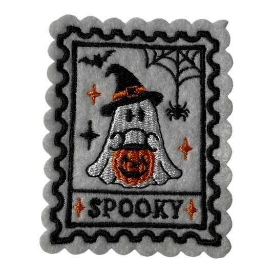 Embroidered Spooky Ghost Halloween Magnet
