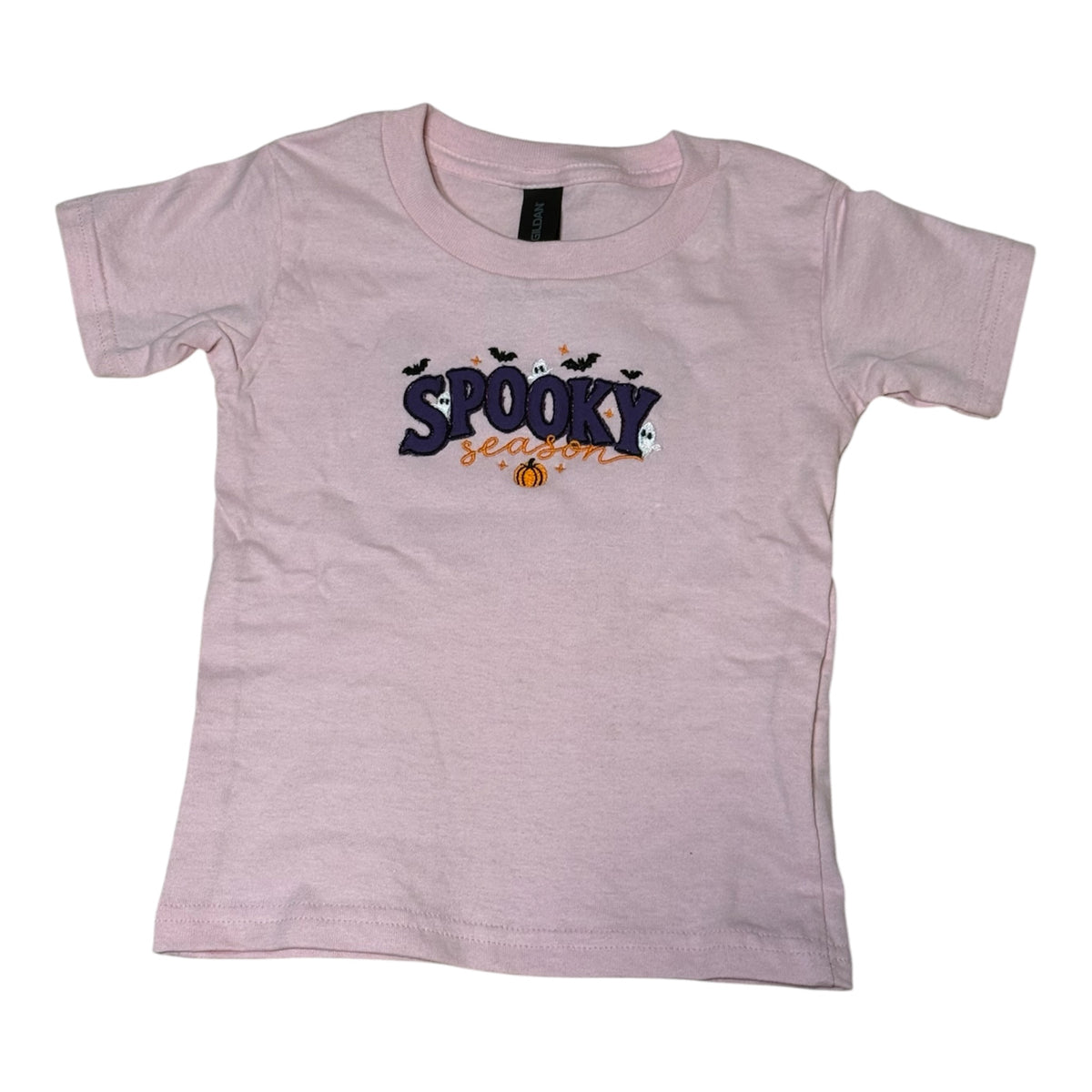 Spooky Season Halloween T-Shirt | Toddler & Adult Sizes | Cute Ghosts Bats Pumpkin Pink Tee