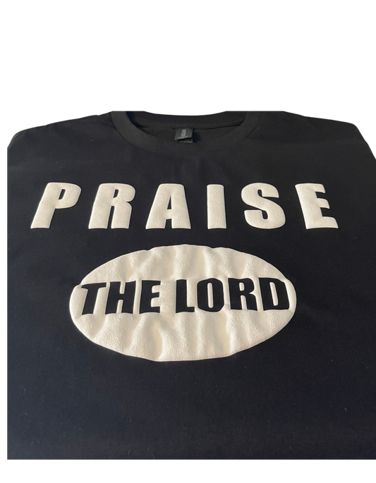 Praise the Lord black short sleeve unisex t-shirt