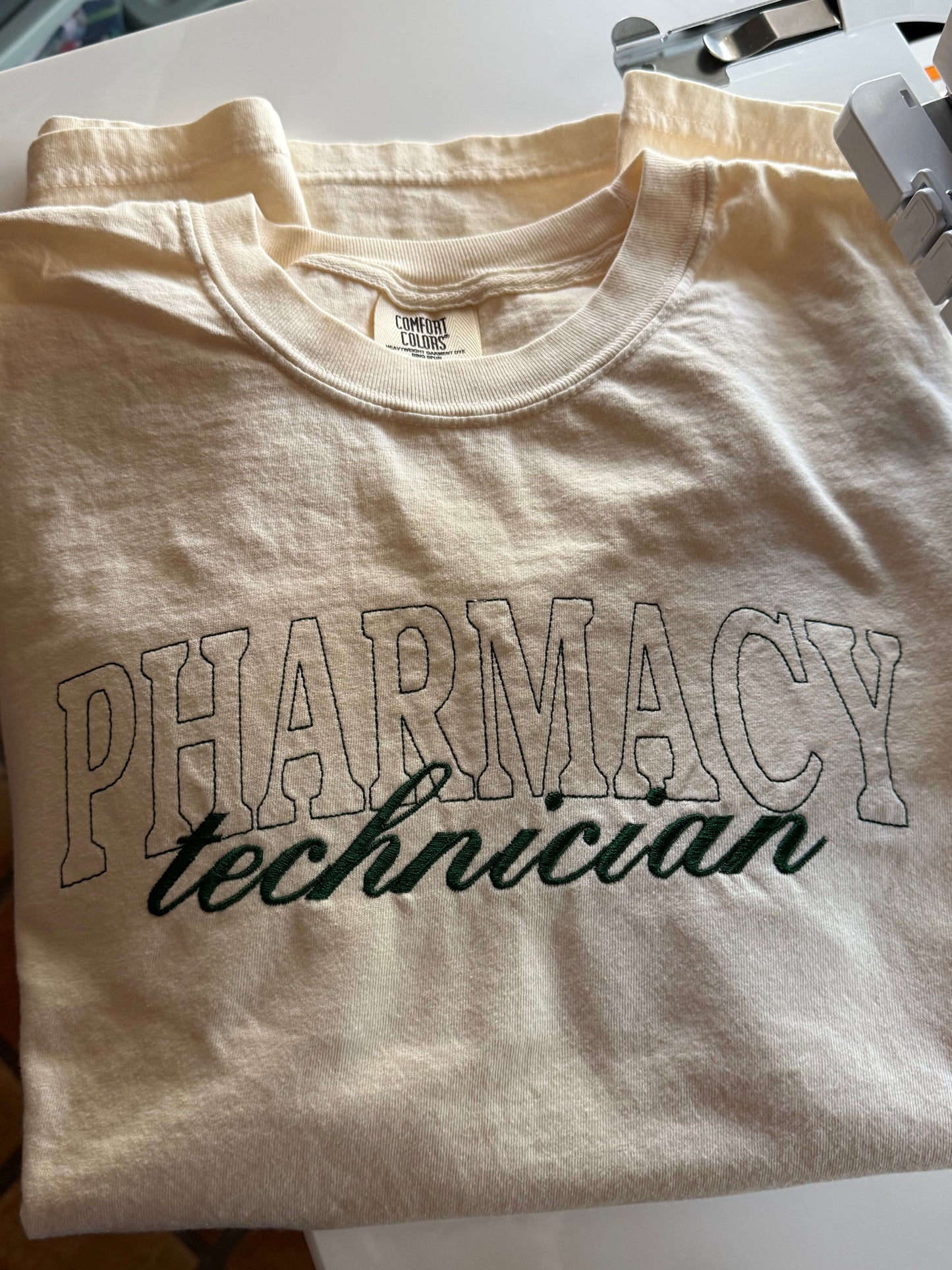 EmbroideredPharmacy Technician T-Shirt | Pharmacy Tech Gift | Pharmacy Tech Apparel