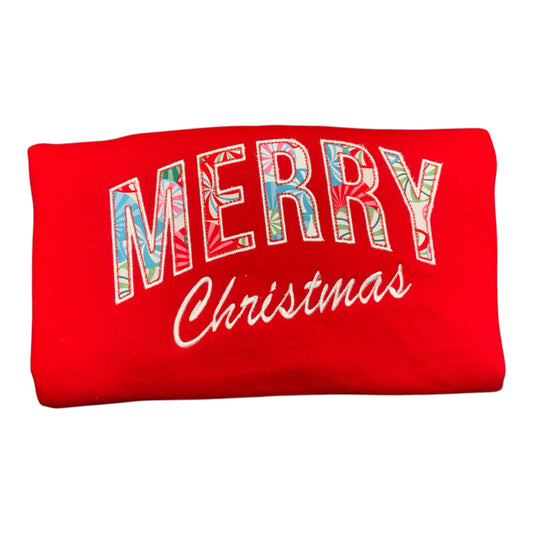 Red Crewneck Merry Christmas Holiday Sweater